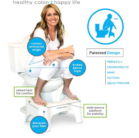 Squatty Potty-שרפרף לתנוחת כריעה בשירותים דומה ל